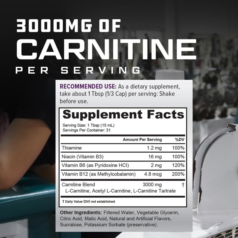 Suplemento líquido de carnitina | Sabor a gusano de gomita ácida